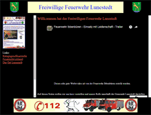 Tablet Screenshot of feuerwehr-lunestedt.de